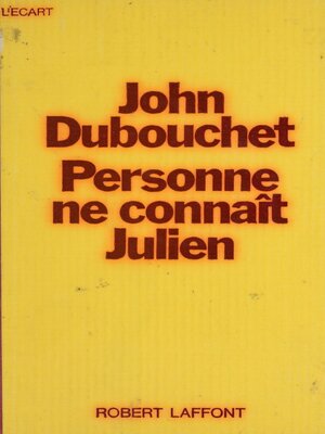 cover image of Personne ne connaît Julien